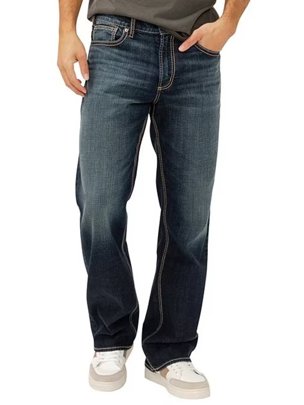 Silver Jeans Zac Relaxed Straight Leg, Classical, 33x34